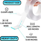 🔥 Buy 1 Get 1 Free – Nano Grip Double-Sided Tape for Wall Décor & Posters 🏠 No Drill, No Mess!