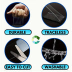 🔥 Buy 1 Get 1 Free – Nano Grip Double-Sided Tape for Wall Décor & Posters 🏠 No Drill, No Mess!