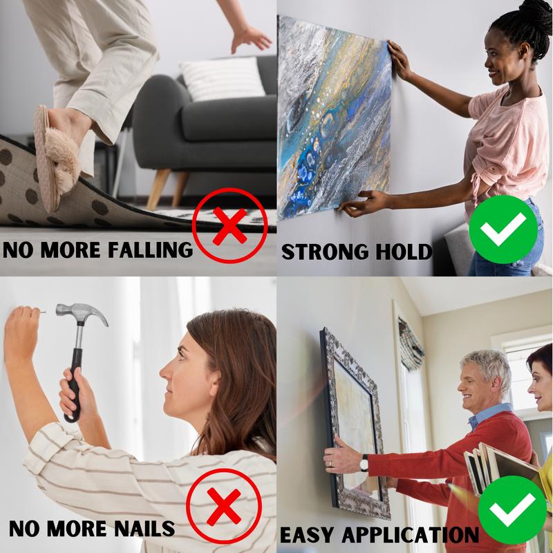 🔥 Buy 1 Get 1 Free – Nano Grip Double-Sided Tape for Wall Décor & Posters 🏠 No Drill, No Mess!